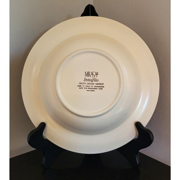 (Qty 6) Mikasa Intaglio GARDEN HARVEST Rimmed Bowls CAC29 Stoneware 9 3/8" D - Picture 8 of 15